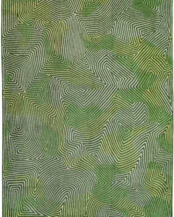 Louis De Poortere vloerkleed CA 9231 Meditation Coral Tropical Green